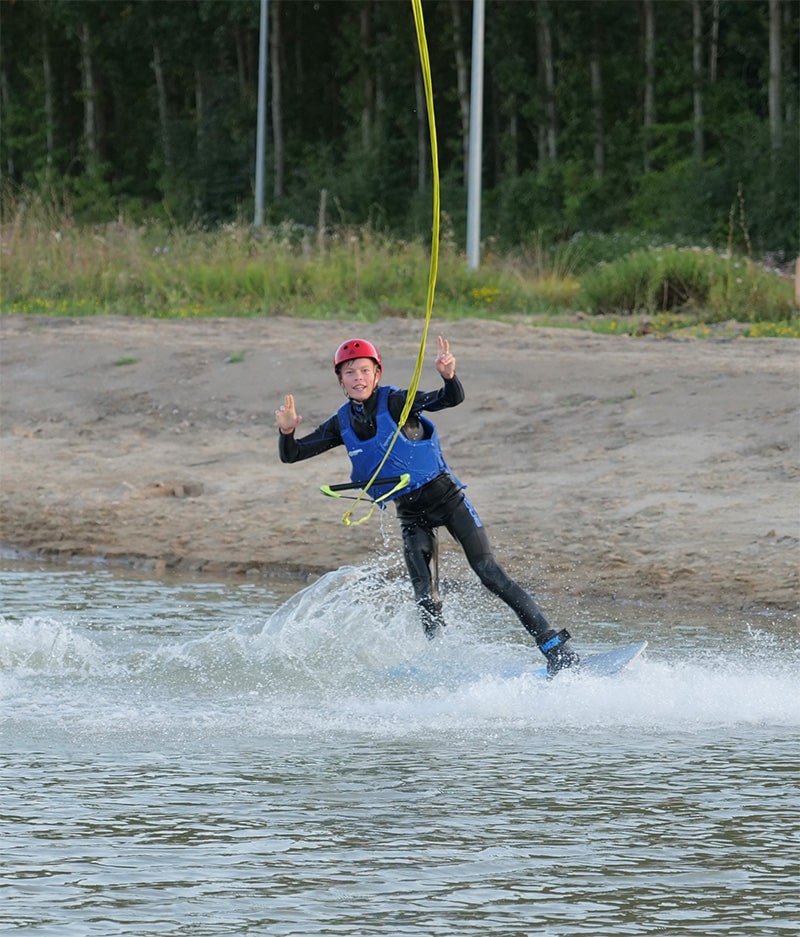 Wakeboard på kabelbanen